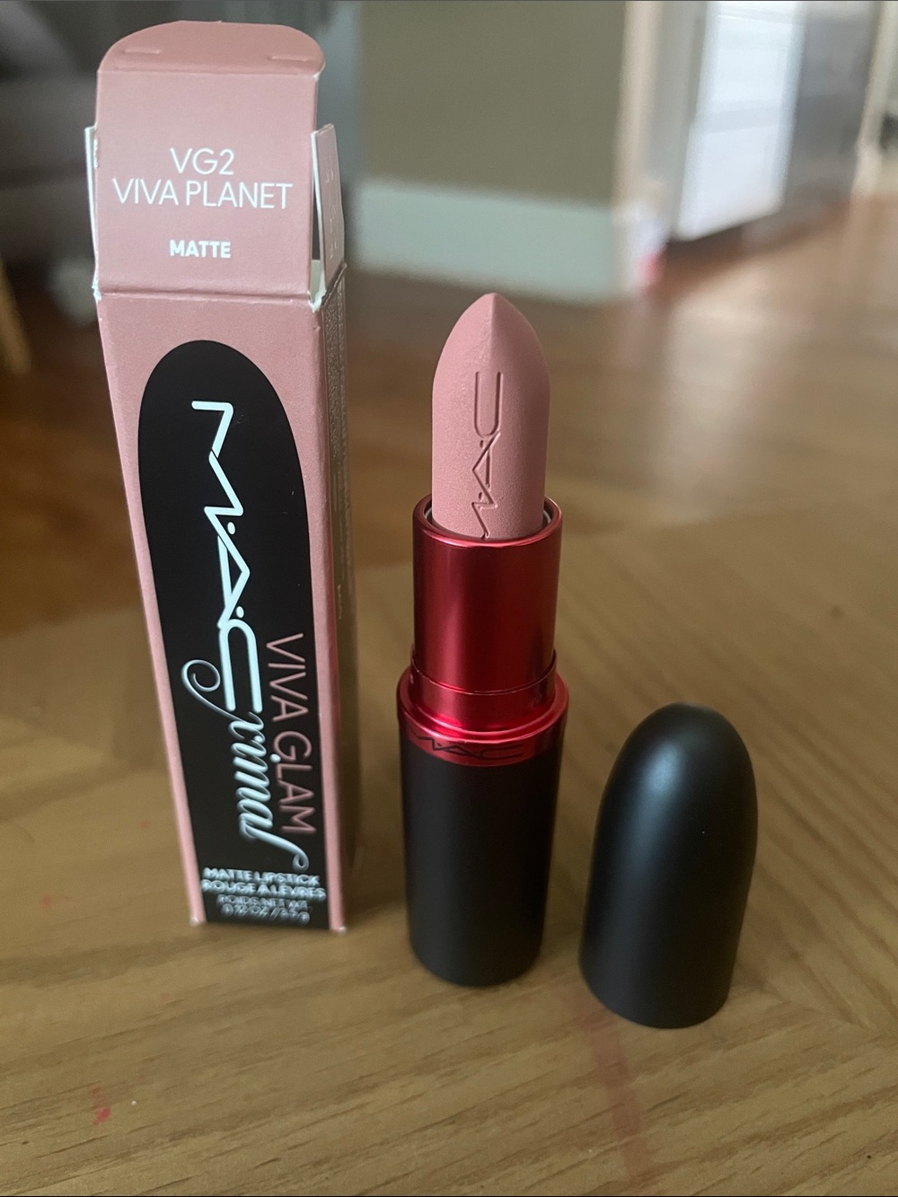 MAC Cosmetics Viva Glam Matte Lipstick VG2 Viva Planet - Dusty Rose Pink